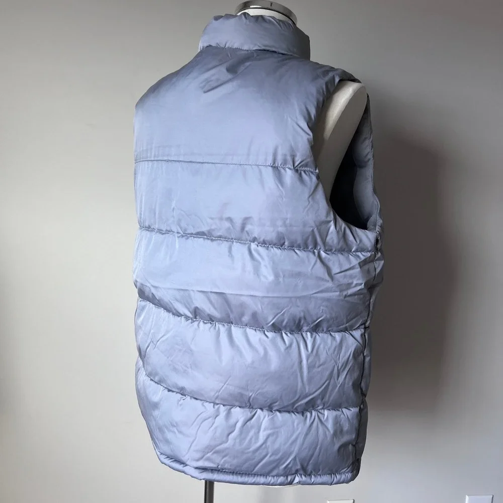Reebok Puffer Vest Lightweight Full Zip Outerwear Grey Men's Plus XL OMRD143 NEW
